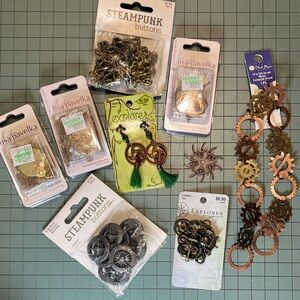 Steampunk craft supply bundle